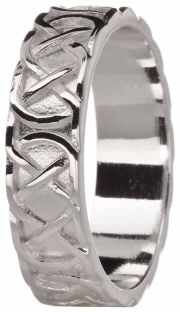 Mens Silver Celtic "Eternity Knot" Ring 