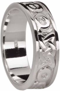 Silver Love Forever Celtic Ring