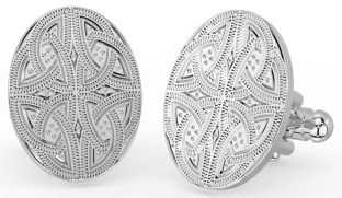 Silver Celtic Warrior Cufflinks