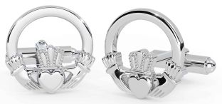 Silver Claddagh Cufflinks