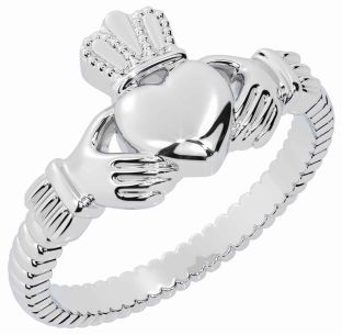 White Gold Claddagh Ring