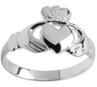 Ladies 10K/14K/18K Yellow Gold Claddagh Ring